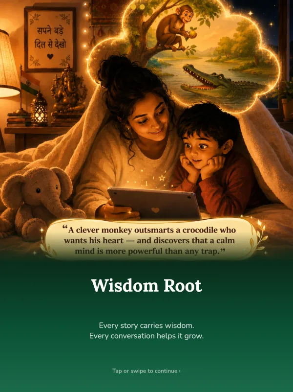 Nighttime wisdom story screen