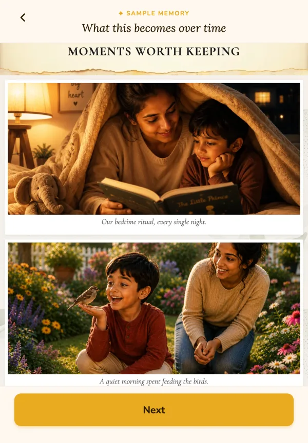Smriti memory card screen